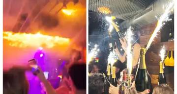 Tremendo video: los jóvenes se quedan filmando las llamas en el techo del bar en Suiza y pierden la chance de escapar del infierno