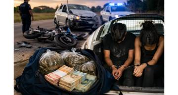 Dos salteños accidentados en una ruta santiagueña se negaron a recibir asistencia para ocultar la droga que transportaban