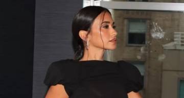 Roccuzzo mostró su vestido más audaz: mega corto y ajustado